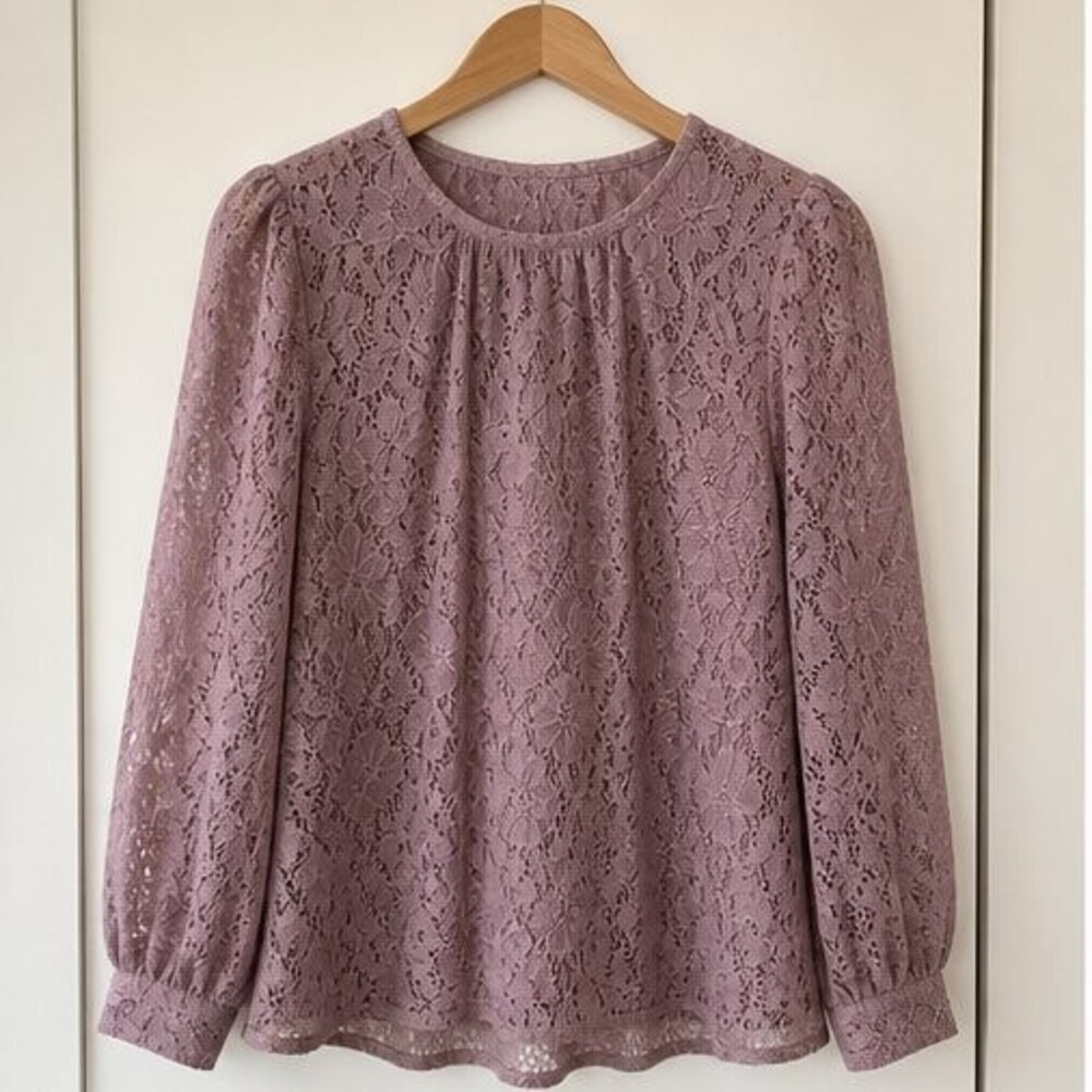 Mauve Puff Sleeve Top